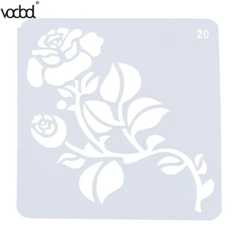 

Rose Flower Template Drawing Tool Layering Stencils for Walls Scrapbooking/photo Album Decorative Embossing DIY Cards Crafts HOT
