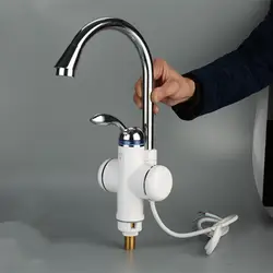 Электрический горячий холодный водонагреватель кран, мгновенная горячая вода кран Электрический кран, смеситель для бассейна