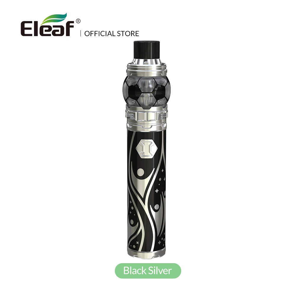 Склад Eleaf iJust 3 комплект с ELLO Duro World Cup 810 капельный наконечник HW-M/HW-N встроенный 3000 мАч электронная сигарета - Цвет: black silver