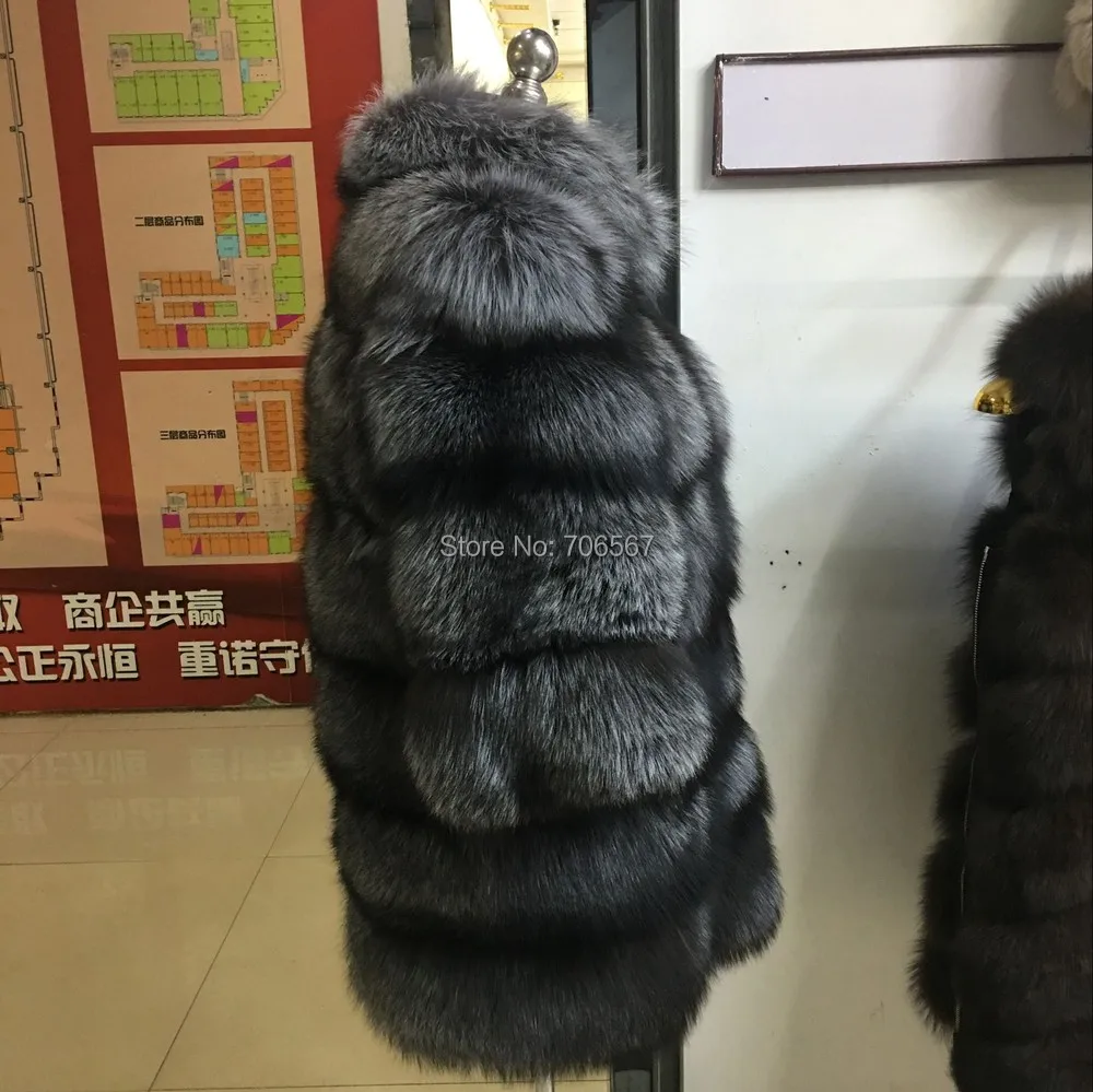 Натуральный мех лисы пальто, верхняя одежда из натурального меха голубой лисы, толстые парки для леди из лисьего меха, высококачественное роскошное Женское зимнее пальто из лисьего меха
