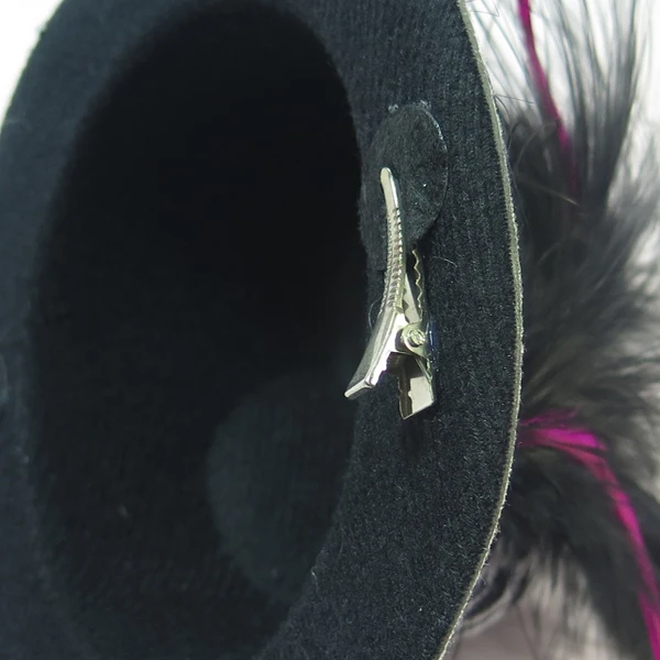 12 шт. Leopard Hen Party Mini Top Hat с пером продукт секса зажим для волос для девочек Сувениры и подарки