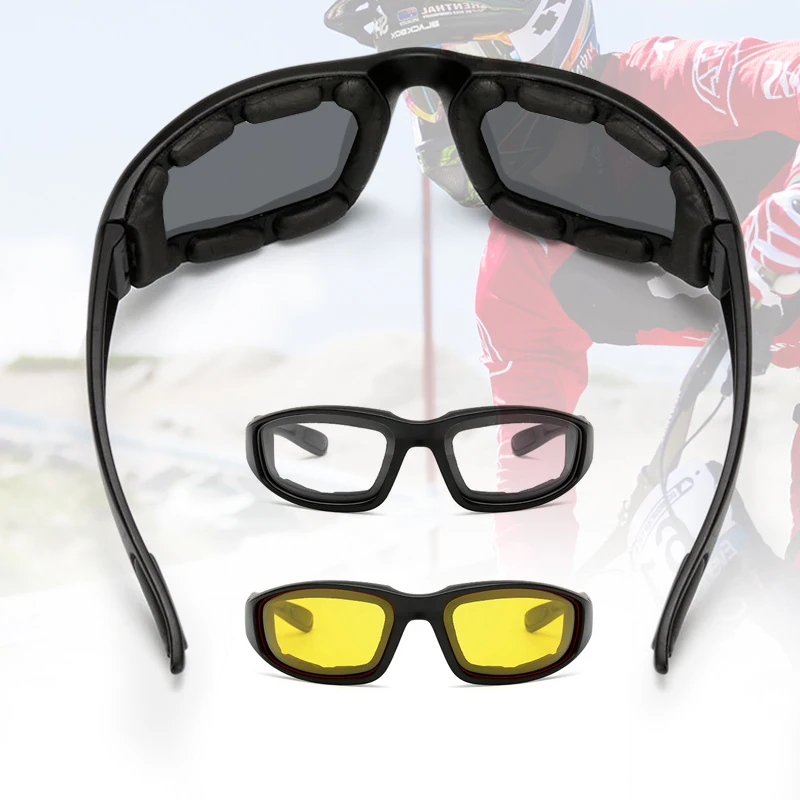 Очки для езды на мотоцикле, ветроустойчивые мягкие удобные ветрозащитные солнцезащитные очки для скутера, пылезащитные очки для защиты глаз