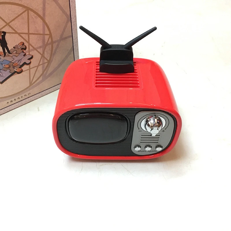 B9 Мини Bluetooth динамик интернет радио портативный динамик звуковая система Ретро ТВ вид 3D стерео музыка объемный поддержка TF AUX USB