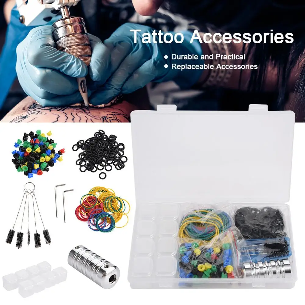 

DIY Repair Tattoo Handle Tattoo Supplies Kits Rubber With O-Rings A-bar Grommet Nipple Bands Machine Cleaning Tattoo Accessories