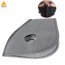 5 шт./лот, маски, фильтр PM2.5, смоговая маска для велосипеда, велоспорта, пыли, загрязнения воздуха, защита лица, углеродная маска, фильтр, маски, клапан