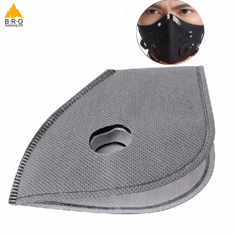 

5pcs/lot Masks Filter PM2.5 Smog Mask Bicycle Bike Cycling Dust Air Pollution Face Protection Carbon Mask Filter Masks Valve