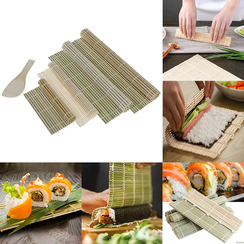 1 шт. бамбуковая сворачивающаяся Подставка под прибор Кухня DIY рисовый онигири роллер Куриный Рулет ручной производитель японский суши инструменты приспособление для суши