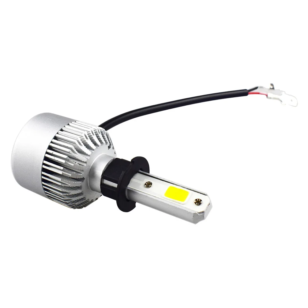 Автомобильный свет S2 H4 H7 H1 COB светодиодный лампы для передних фар H11 H13 12 V 9005 9006 H3 9004 9007 9012 72 Вт 8000LM Автомобильный светодиодный противотуманных фар 6500 K