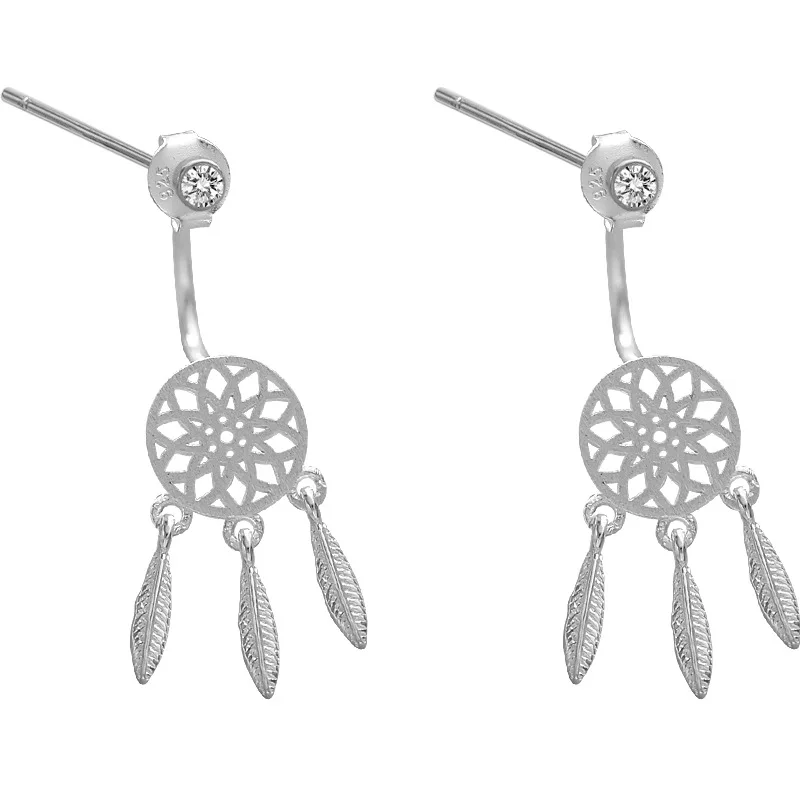 Женские Серьги dreamcatcher из 100% стерлингового серебра 925 пробы гипоаллергенный