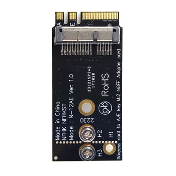 

10pcs/lot Cablecc BCM94360CS2 BCM943224PCIEBT2 Wireless Card to NGFF M.2 Key A/E Adapter for Mac OS