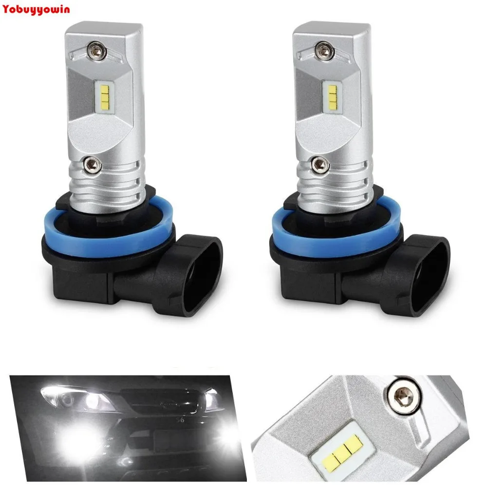 2pcs 6000K White csp LED H11 H8 H9 Bulbs For Fog Lights Driving Lamps Car Bulbs _ - AliExpress Mobile