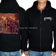 6 Дизайнов ужасный спортивный костюм зимняя куртка черные толстовки на молнии бренд Avulsed sudadera хлопок рок темный металл толстовка флис