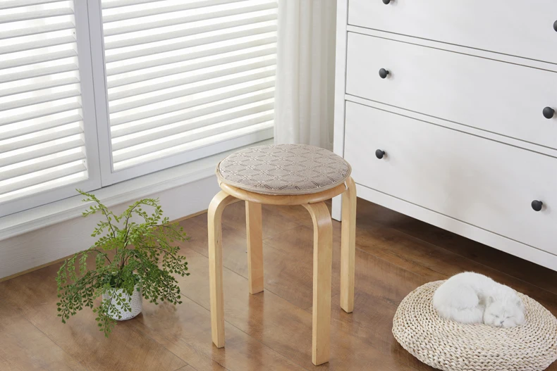 Крутой круглый коврик из ротанга, Подушка для стула для лета, разноцветные подушки для сидения для обеденного стула, коврик для пола, качественная, Poam Coshions, 1 шт