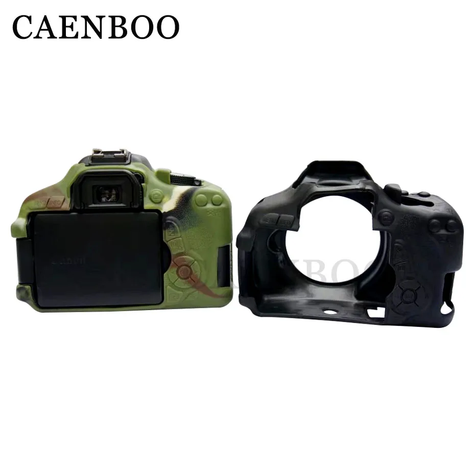 CAENBOO сумка для камеры Мягкая силиконовая резиновая сумка для камеры для Canon 600D 650D камера s Чехол для тела Камуфляжный черный 600D 650D