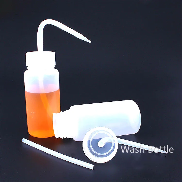 250ml Plastic LDPE Laborotary Tattoo Wash Squeezy Measuring Bottle Hight Quality PP Middle Caliber Wash Bottle For lab use