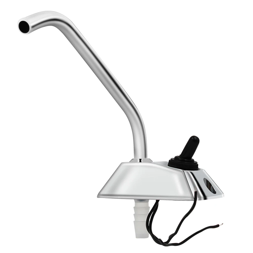 

360 Rotation Long Lasting Electric Caravans Water Faucet Self Priming Work Vehicles Durable Rustproof Adjustable Polished 12V