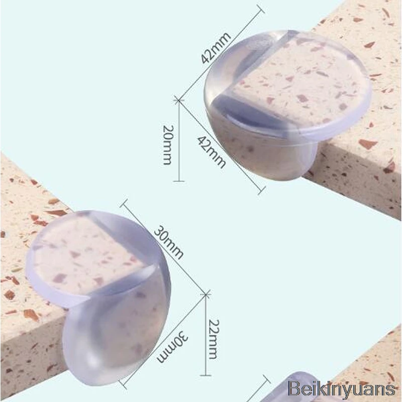 

5 pieces of baby transparent spherical collision corner baby impact corner furniture side table protection soft anti-collision