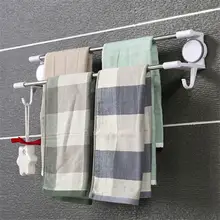 Mrosaa вешалка для полотенец в ванную водостойкий двойной стержень из нержавеющей стали мощный присоске мочалка держатель полотенец вешалка