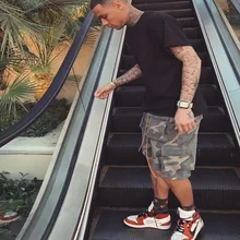 Гонконг ветер оснастки мужские летние tide Брендовые брюки камуфляжного цвета на каждый день Корейская версия тренда ins пять брюки