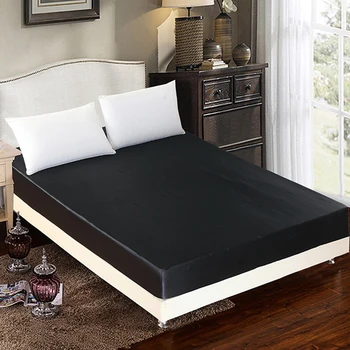 

100%Polyester Bed Mattress Cover Mattress topper Protector Pad Fitted Sheet Bed Linens with Elastic single twin bed