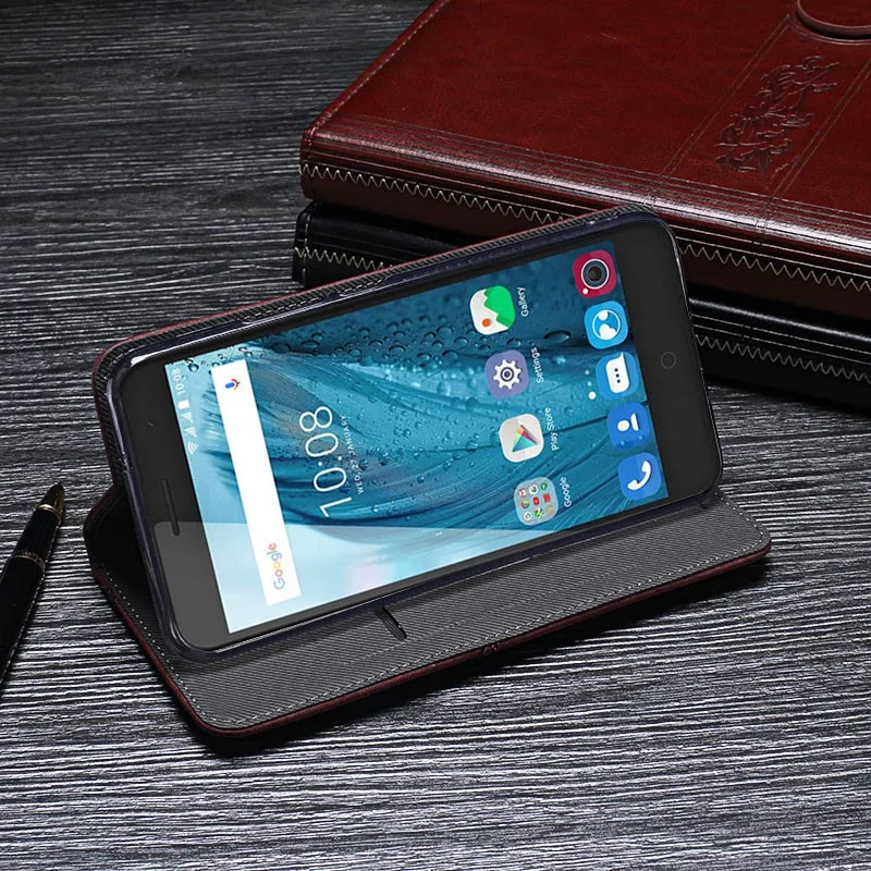 Роскошный чехол из искусственной кожи с защелкой для zte лезвие V7 плюс Чехол 5,2 дюймов защитный чехол для телефона для zte лезвие V7 плюс Ретро чехол-накладка