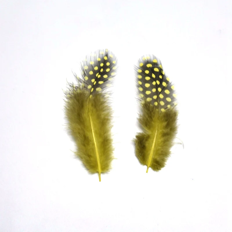 yellow Wholesale20-100PCS/лот перламутровые фазаны перья 2-" /5-10 см натуральный пятнистый Куриные перья DIY Маски ювелирные аксессуары Шлейфы - Цвет: yellow