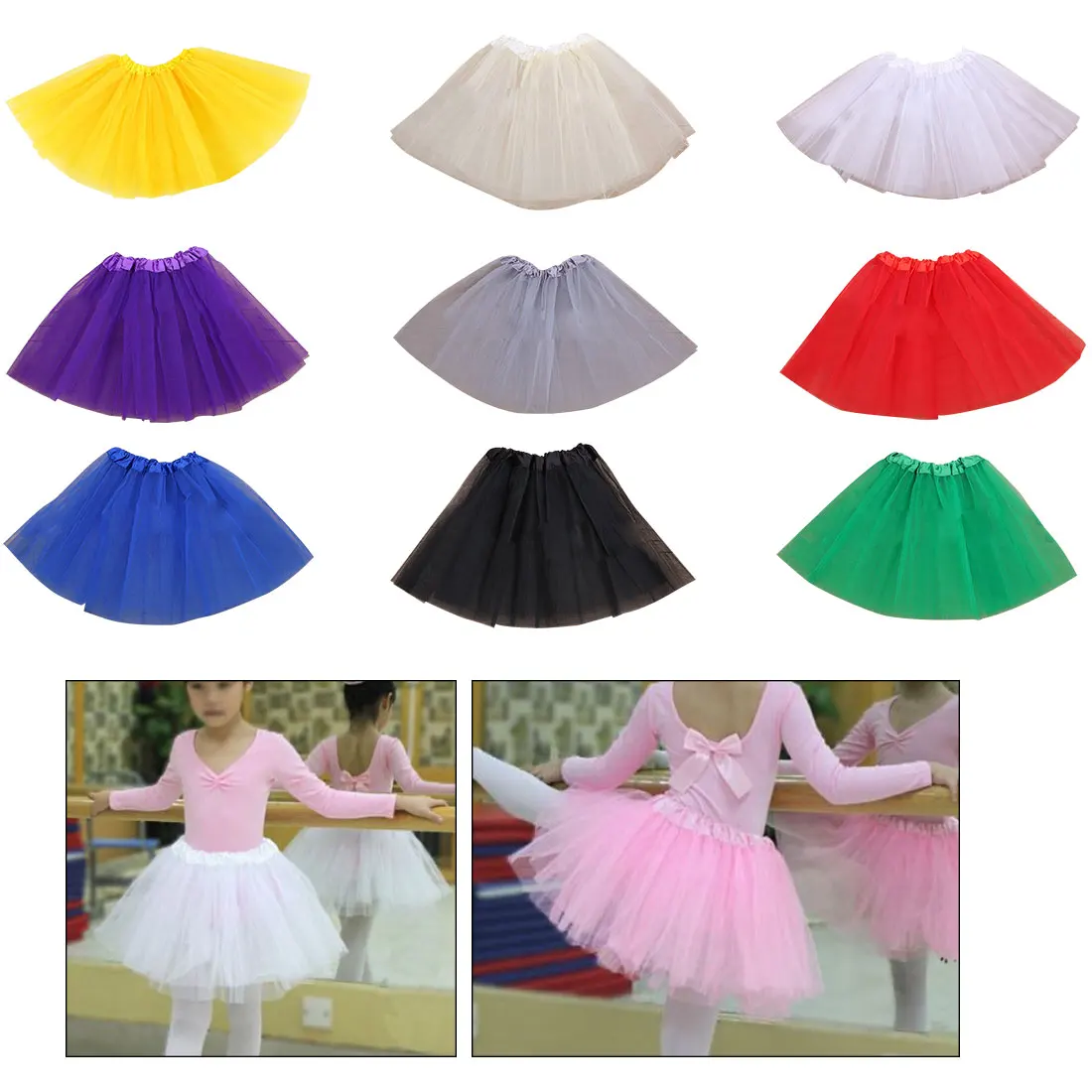 

Girl Handmade Fluffy Tulle Ballet Pettiskirts with Dots Bow and Flower Cute Baby Yellow Tutu SkirtsHeadband Newborn Party Skirt