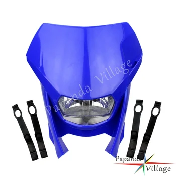 

Papanda Blue Motorcycles Enduro Headlight Motocross Off Road Headlamp for Yamaha YZ WR XT XR400 XR250 Suzuki