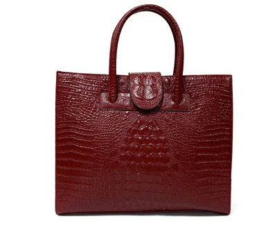 Wine red XMESSUN женская сумка из натуральной кожи, большая сумка на плечо с узором «крокодиловая кожа», Высококачественная роскошная сумка-мессенджер через плечо, Bolsas B271 - Цвет: Wine red
