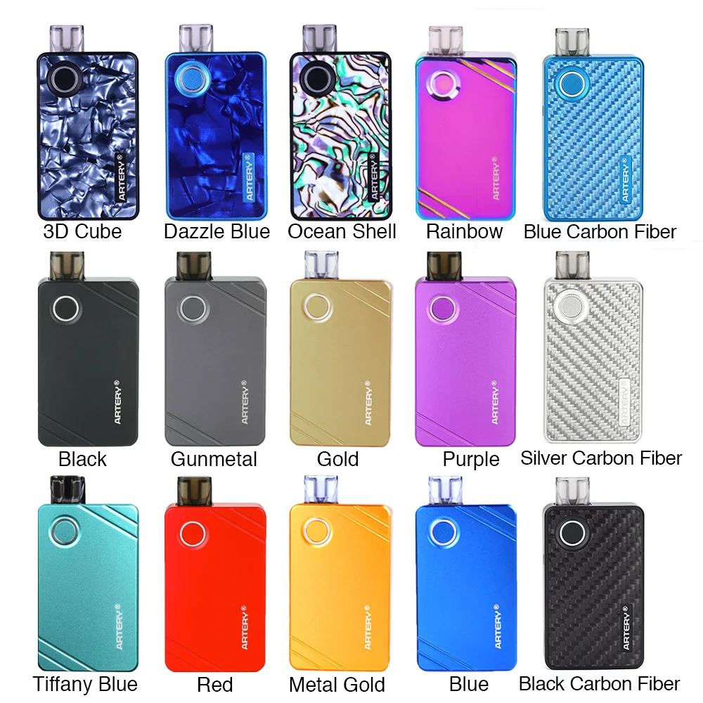 Günstig Original Arterie PAL 2 Pod Kit vs Pal 2 Pro Kit w 1000 mAh Batterie   3 ml  2ml Pod   Seite Nachfüllen Arterie PAL 2 E cig Vape Kit