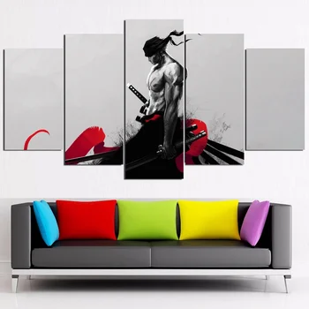 

One Piece Zoro Poster Anime Art Canvas Painting Print Home Decor No Frame