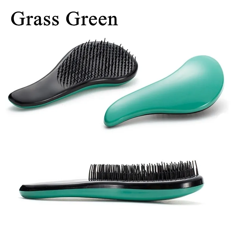 Grass Green Щетки для волос Волшебная щетка для распутывания волос Расческа волшебная ручка расческа салонная щетка для волос инструмент для укладки - Цвет: Grass Green