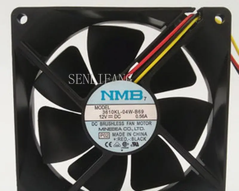Б/у 12 V 9225 0.56A 3610KL-04W-69 NMB 2 проводное Охлаждение вентилятором