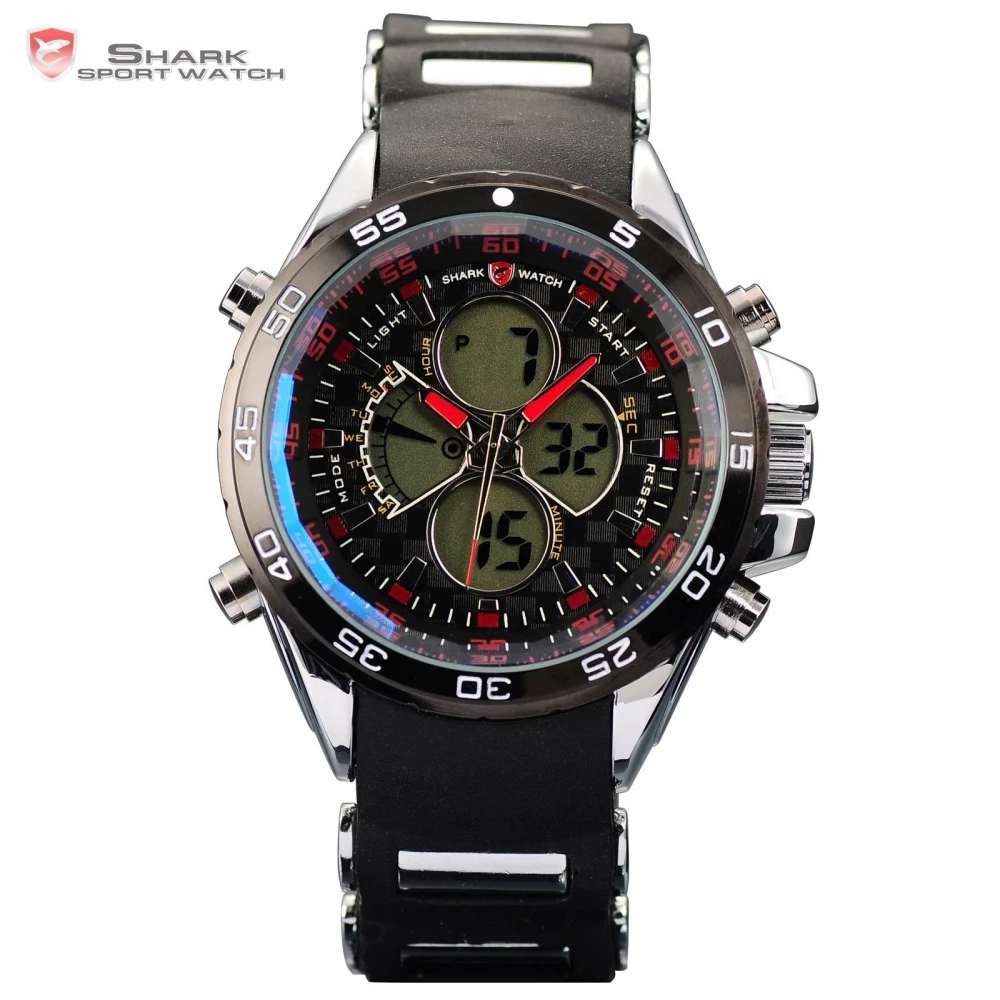 Buy SHARK Sport Watch LCD Dual Time Date Day Multiple