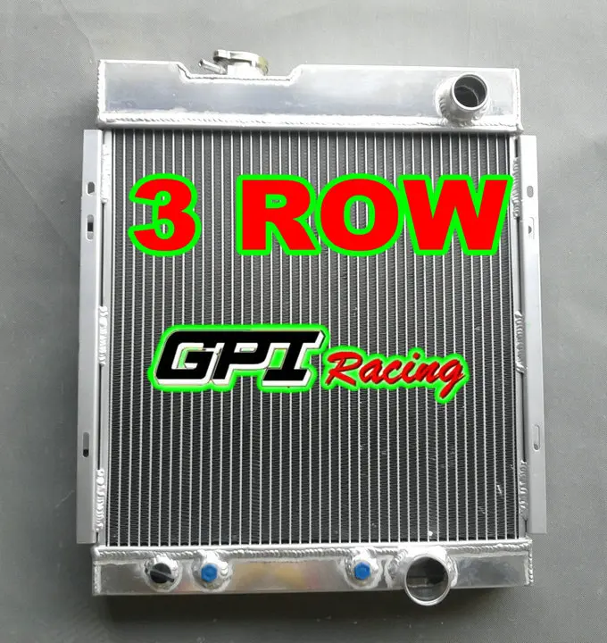 3ROW 56 мм алюминиевый радиатор для Ford MUSTANG V8 289 302 WINDSOR 64-66+ вентилятор