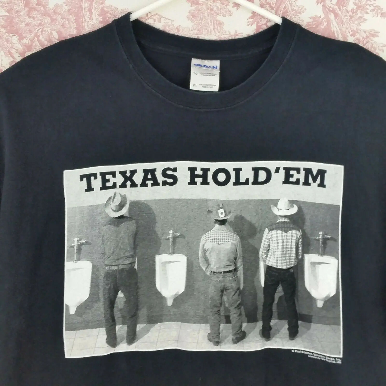 Графическая футболка черный Размер XL Texas Hold 'Em Cowboys