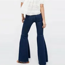 Новые брюки с рисунком под коровий окрас женские большие размеры Тонкий рог джинсы Европа и Америка кистями Рог джинсы женские джинсы больше размер s-xl