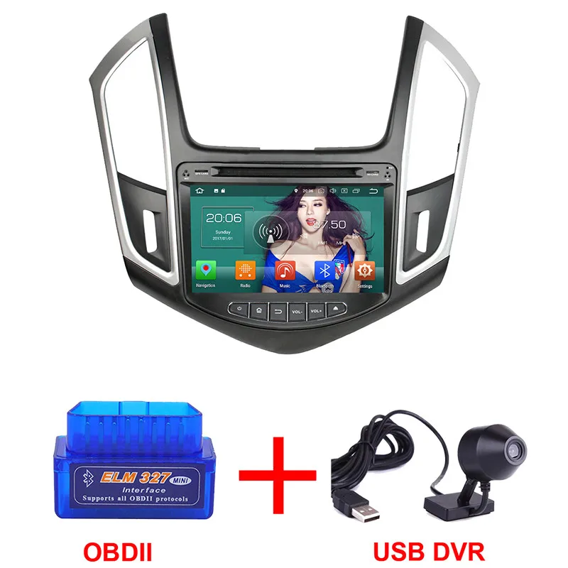 Radio x OBD x DVR KLYDE " 4 г WI-FI Восьмиядерный PX5 Android 8,0 4 ГБ Оперативная память 32 ГБ Встроенная память DVD мультимедиа плеер стерео для Chevrolet Cruze 2013 - Цвет: Radio x OBD x DVR