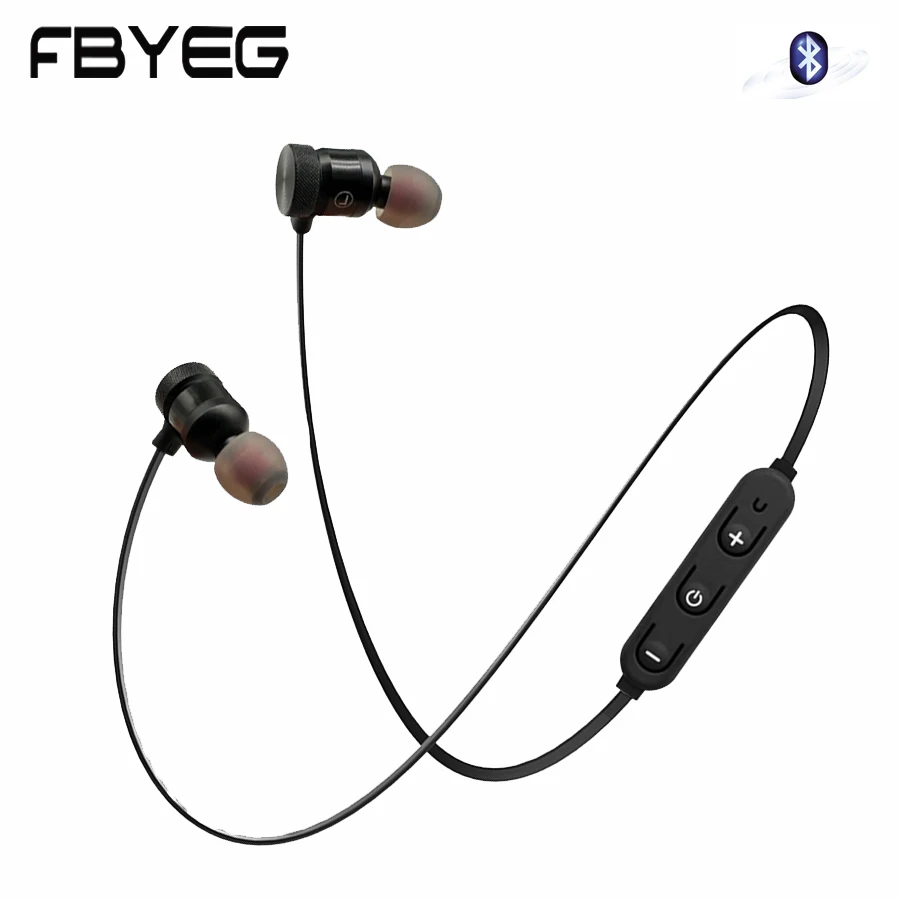 

Bluetooth Headphone wireless earphone sports bluetooth stereo sweatproof headset bass earbuds with mic for phone xiaomi by FBYEG