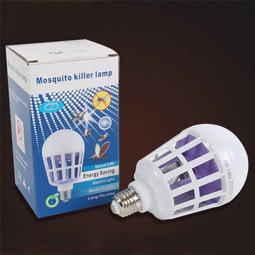 Mosquito Killer Lamp New LED Anti Mosquito Bulb 15W 1000LM 6500K