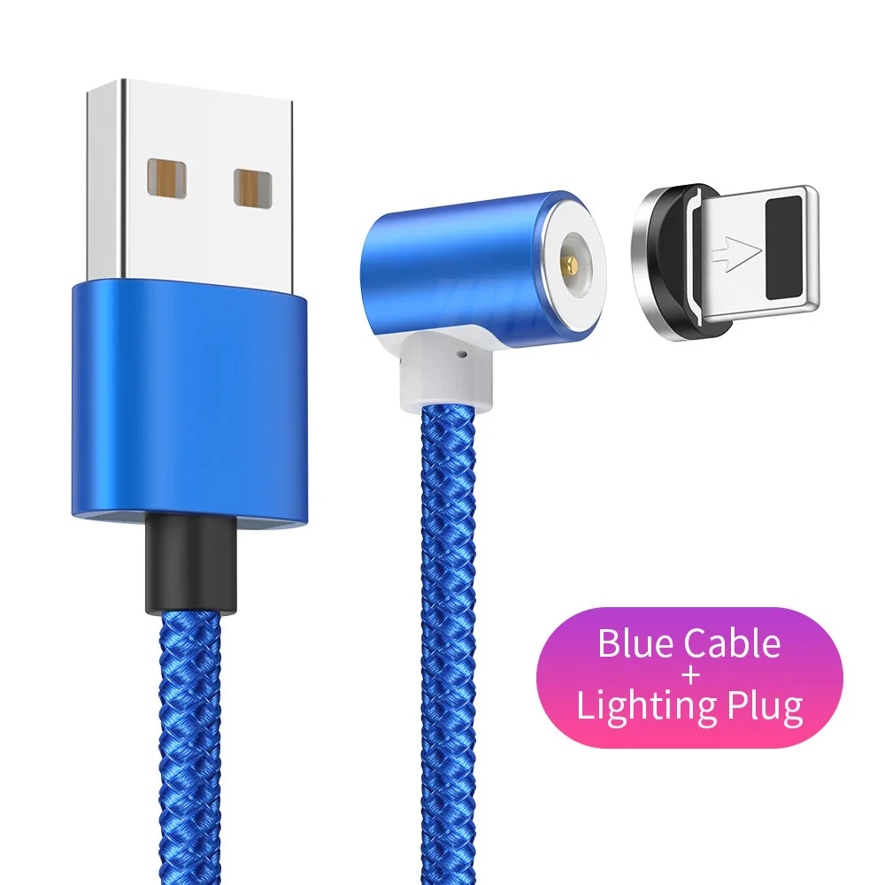 YBD 2 м 1 м l-тип Магнитный зарядный кабель Micro usb type C кабель для iPhone к USB шнур для iPhone Магнитный зарядный провод для iPhone X - Цвет: for iphone cable
