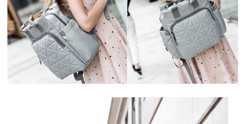 Fashion Mummy Maternity Diaper Bag Large Nursing Bag Travel Backpack Designer Stroller Baby Bag Baby Care Nappy Backpack_23