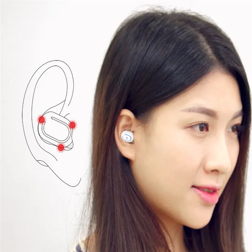 Мини Универсальные наушники стерео Беспроводной Bluetooth V4.1+ EDR Bluetooth Гарнитура наушника один наушники-вкладыши удобные 40AP4