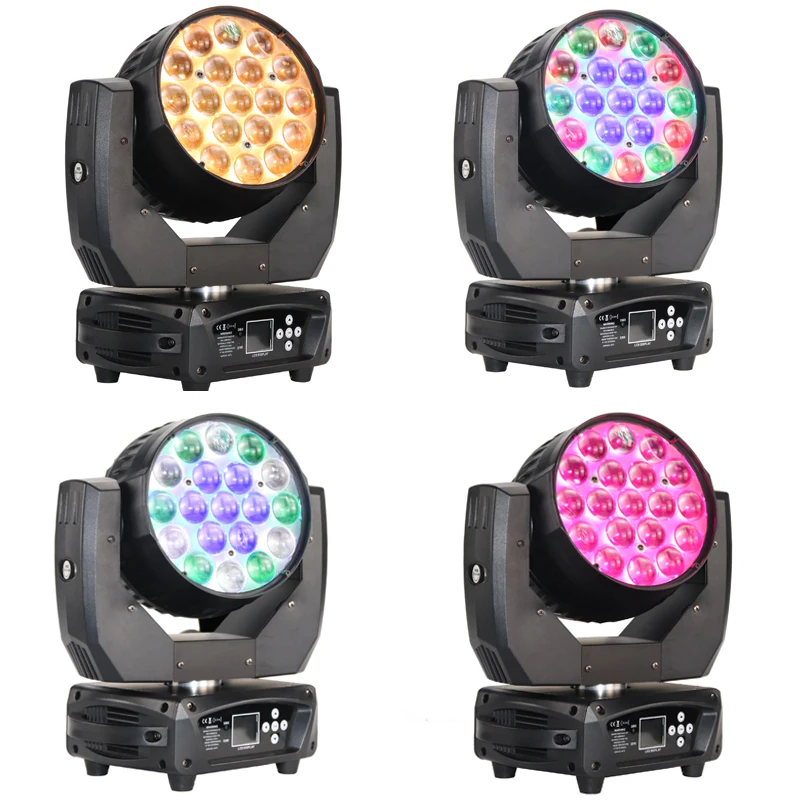 

19*15W zoom led moving wash stage dj movable beam wedding light for concert band projection equipment