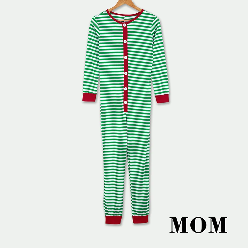 Семейный Рождественский пижамный комплект; пижамный комплект в полоску; Семейный комплект; Семейные рождественские пижамы; комбинезон; Семейные комплекты