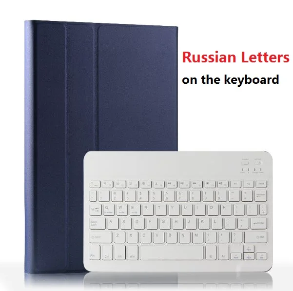 Magnetic cover For Huawei Mediapad M6 10.8 Pro SCM-AL09 SCM-W09 VRD-AL09 Wireless Bluetooth Keyboard case stand Protector Funda - Цвет: Russian dark blue