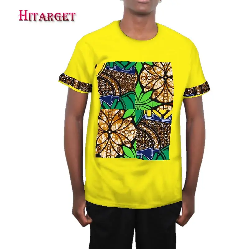 10 Camisa masculina африканская Футболка с принтом короткий рукав повседневные топы Мужские Дашики печати рубашка плюс размер Африка одежда WYN385 - Цвет: 10