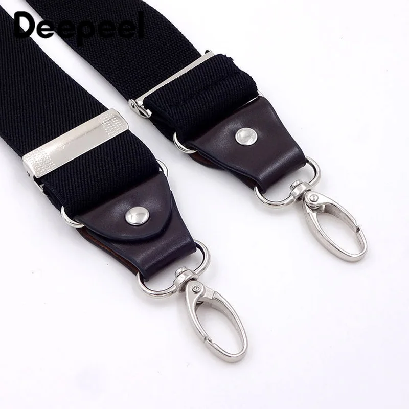 Deepeel/1 шт., 3,5X120 см, мужские подтяжки с застежкой, 4 крючка, эластичный ремень, унисекс, аксессуары для одежды для пожилых людей