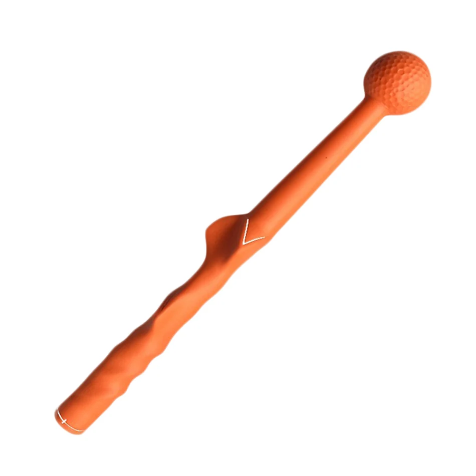 Оранжевый Гольф взмах Stick для начинающих рукоятка тренажер для обучения махам в гольфе - Цвет: Оранжевый