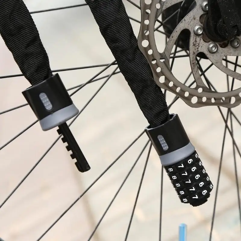 5 цифр комбинация блокировки паролей велосипедов MTB велосипеда защитные Цепной кабель замок